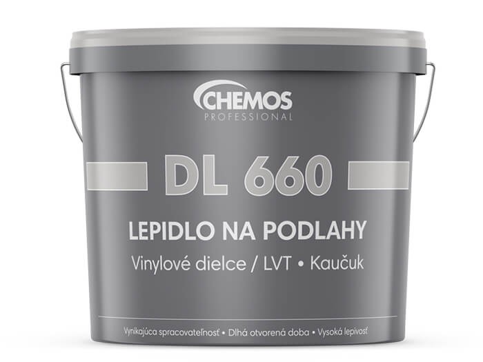 Doplnky k podlahovinám / Lepidlá / Lepidlo CHEMOS DL 660