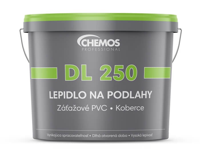 Doplnky k podlahovinám / Lepidlá / Lepidlo CHEMOS DL 250 T